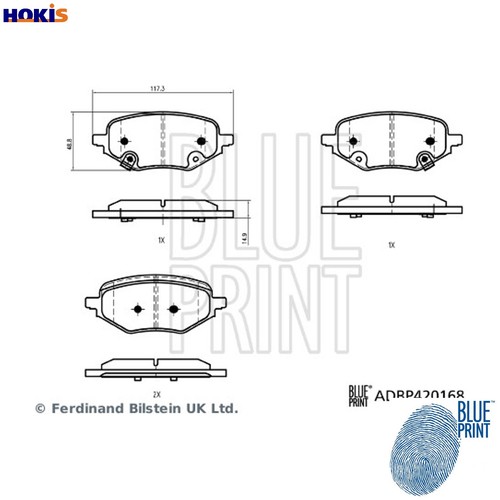 Brake pad set disc - pad,