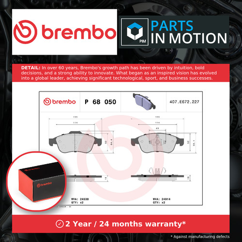 Brake pads set fits renault - pads,